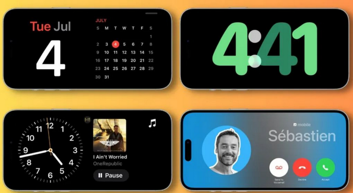 新北苹果手机维修分享iOS17横屏充电待机显示有什么好处 