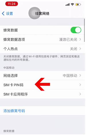 新北苹果14维修网分享如何给iPhone14的SIM卡设置密码 