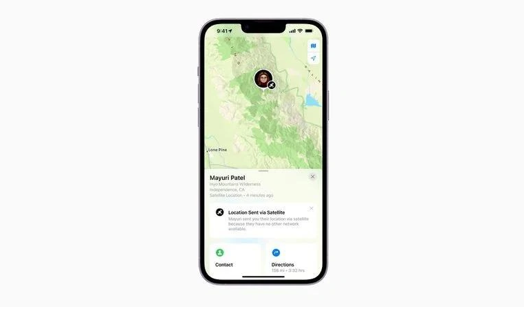 新北苹果14维修分享iPhone14系列中 FindMy功能通过卫星分享位置方法教程 