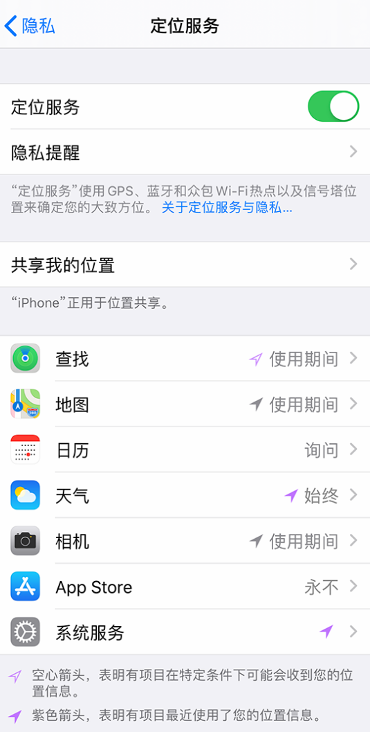 新北苹果手机维修分享iPhone 状态栏中时间显示为蓝色图标是什么情况 